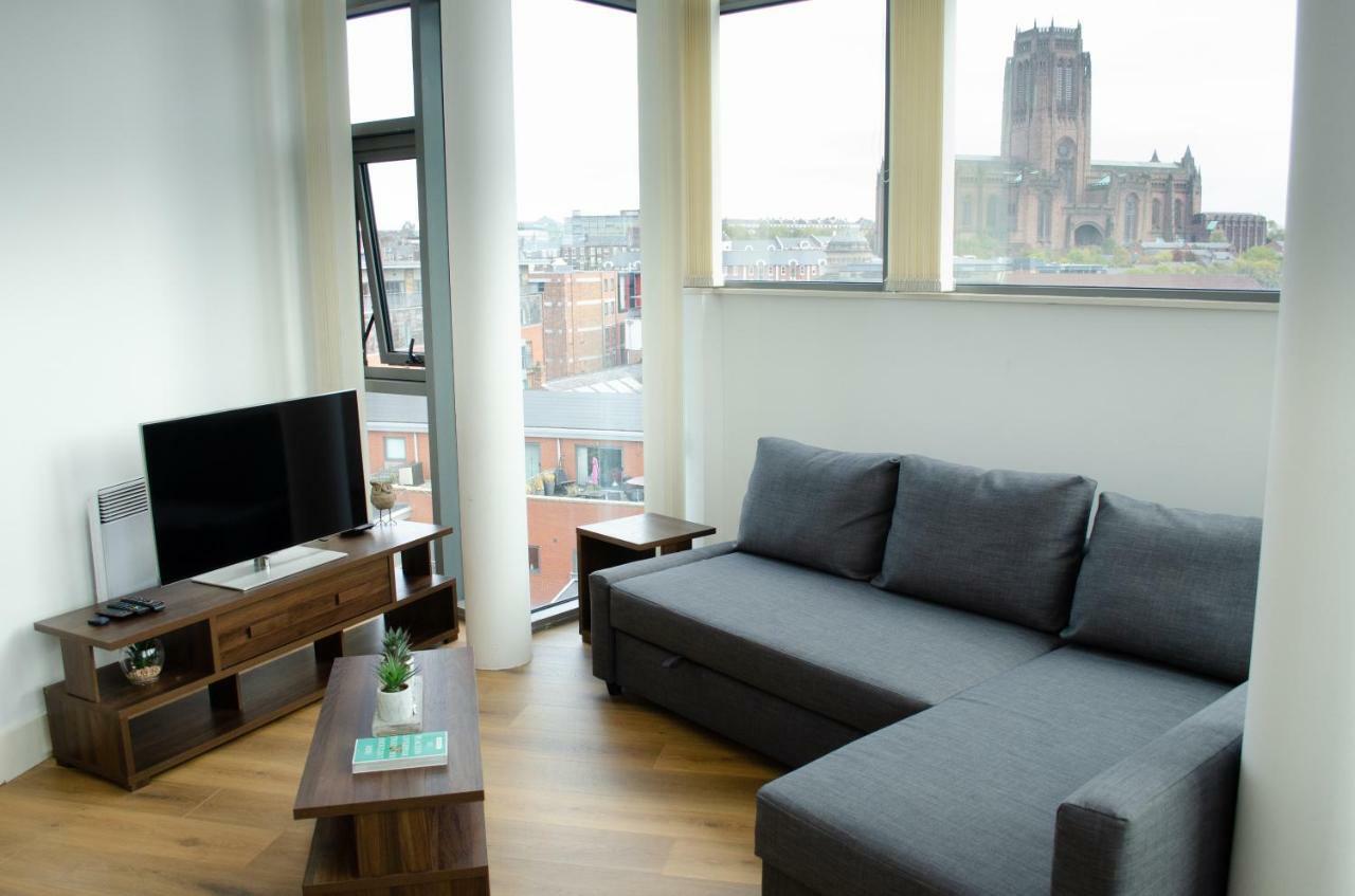 Penthouse In Liverpool City Centre - Free Parking - Balcony - By Happy Days Kültér fotó